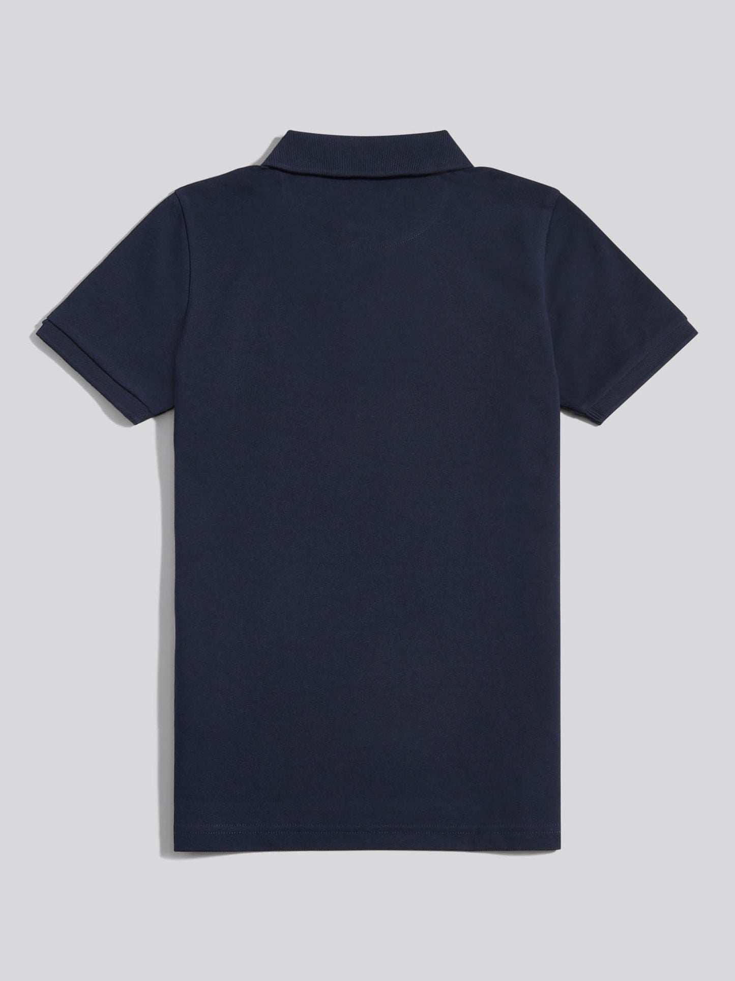 Boys Double Horsemen Polo Shirt Dark Sapphire Navy / Haute Red DHM