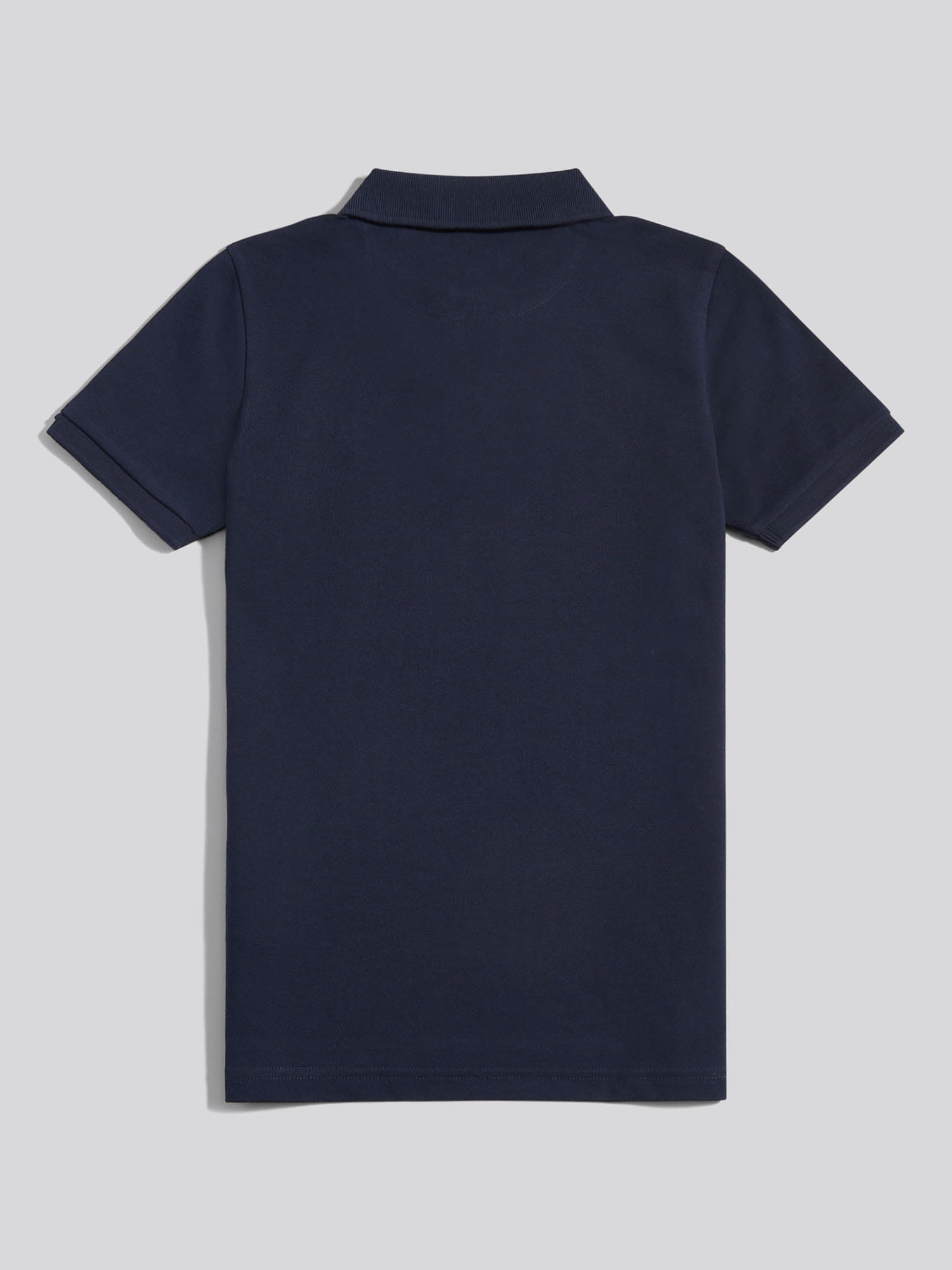Boys Double Horsemen Polo Shirt Dark Sapphire Navy / Haute Red DHM