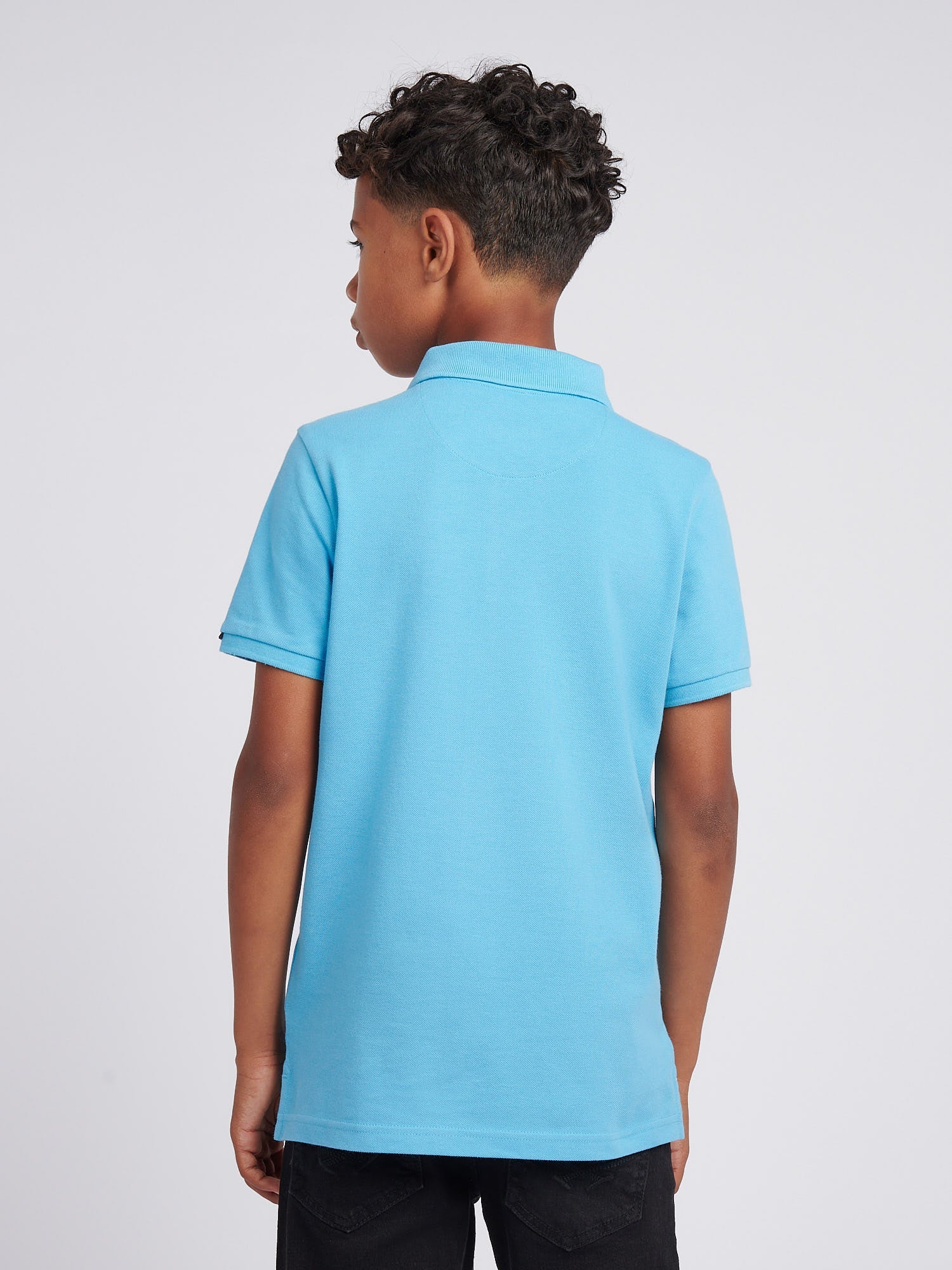 Boys Double Horsemen Polo Shirt Heritage Blue