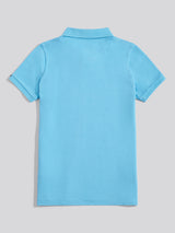 Boys Double Horsemen Polo Shirt Heritage Blue