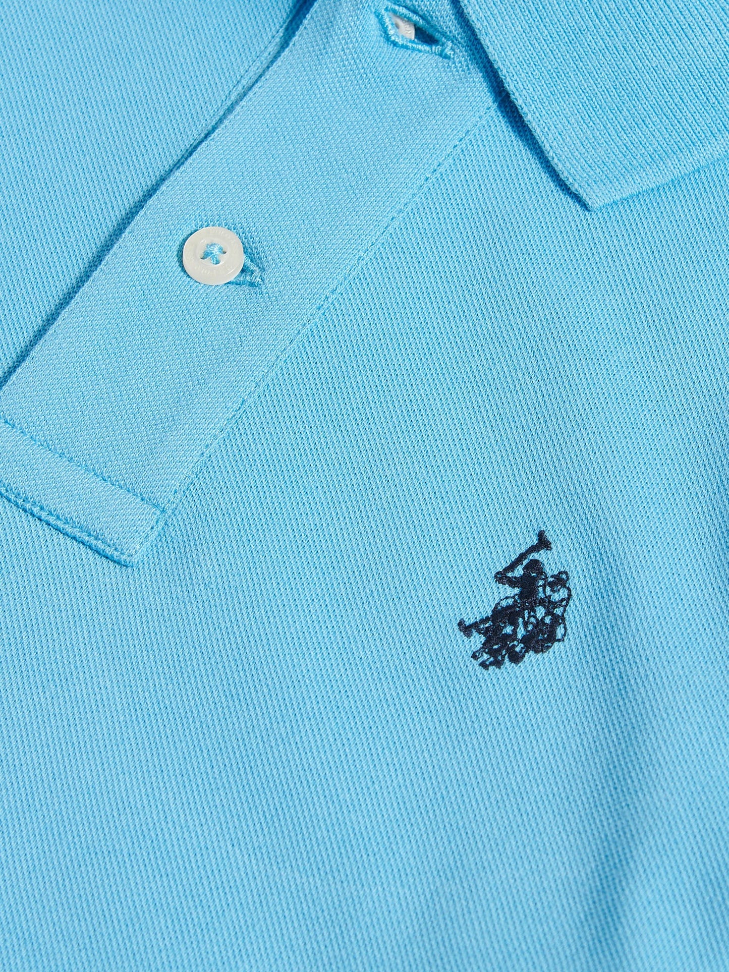 Boys Double Horsemen Polo Shirt Heritage Blue