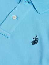 Boys Double Horsemen Polo Shirt Heritage Blue