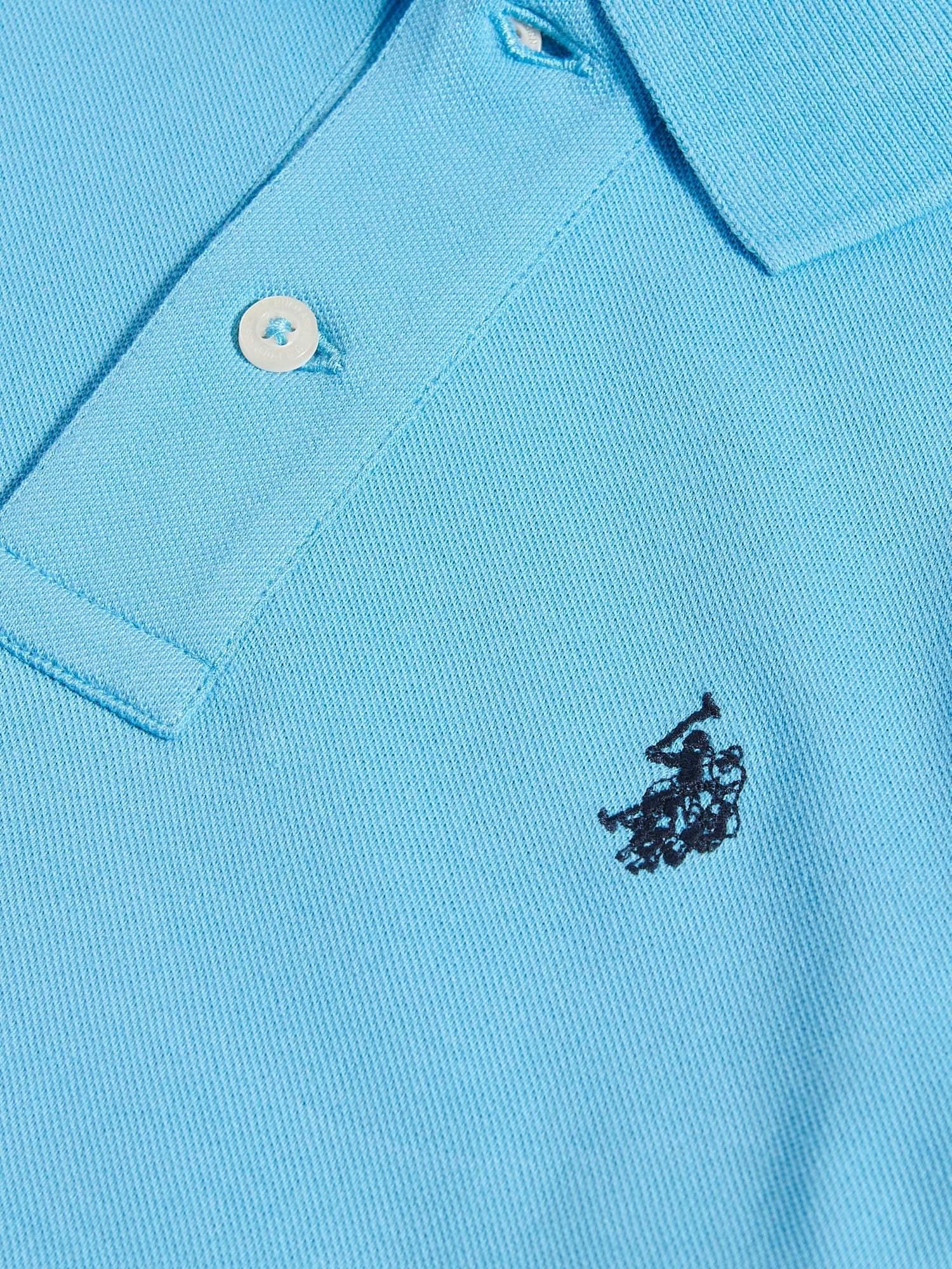 Boys Double Horsemen Polo Shirt Heritage Blue