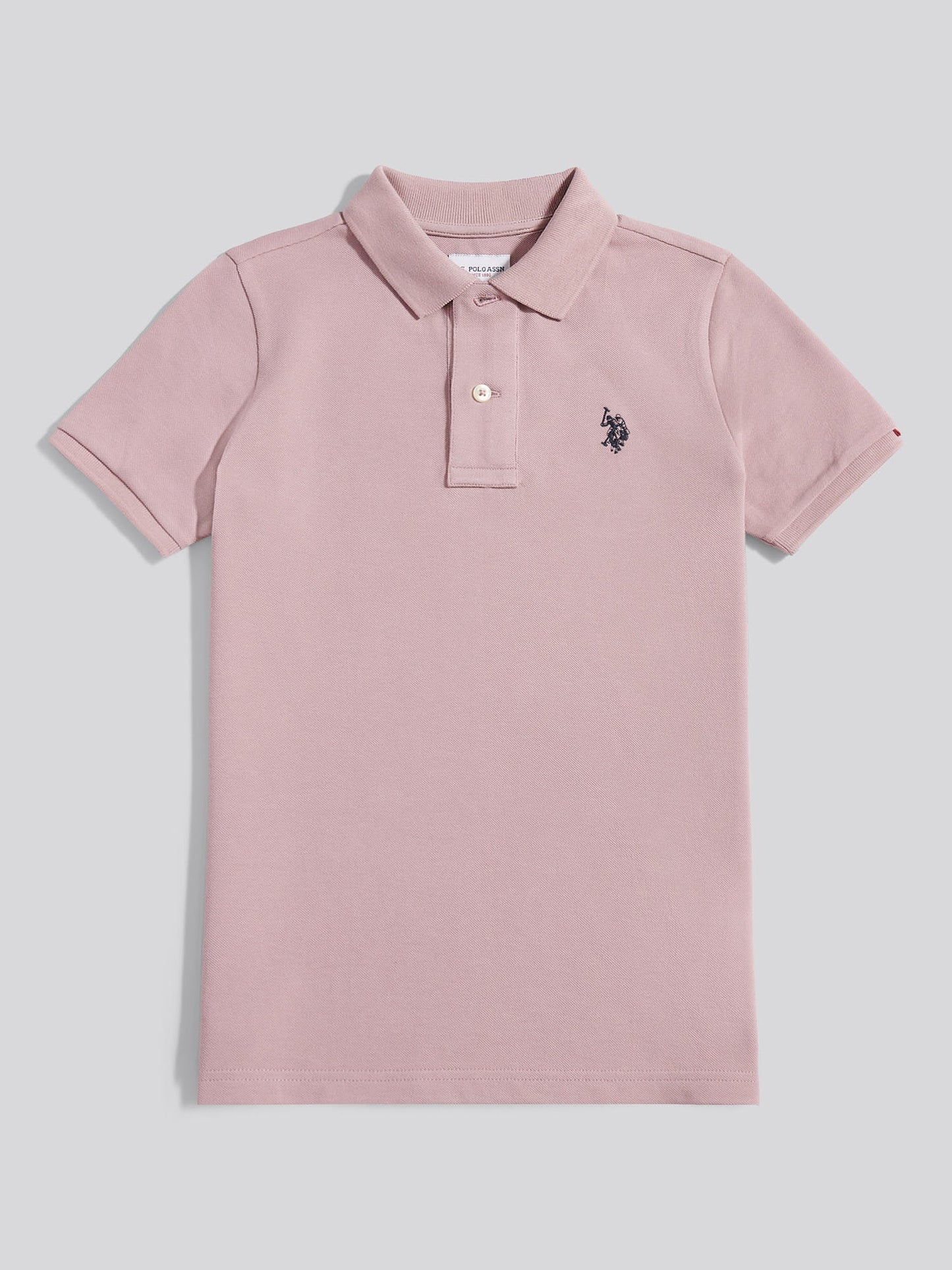 Boys Double Horsemen Polo Shirt Elderberry