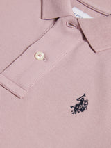 Boys Double Horsemen Polo Shirt Elderberry