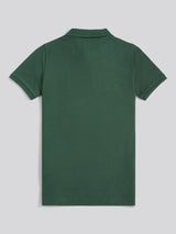 Boys Double Horsemen Polo Shirt Pineneedle