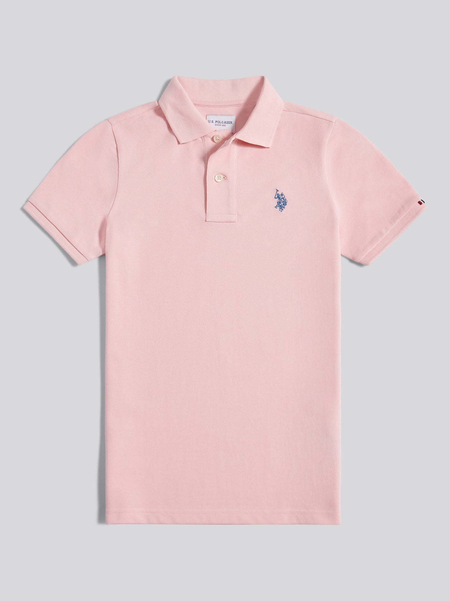 Boys Double Horsemen Polo Shirt Tickled Pink