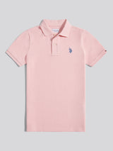 Boys Double Horsemen Polo Shirt Tickled Pink