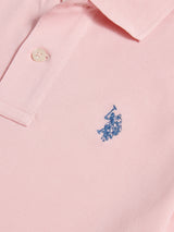 Boys Double Horsemen Polo Shirt Tickled Pink