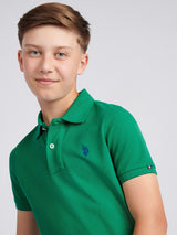Boys Double Horsemen Polo Shirt Lush Meadow