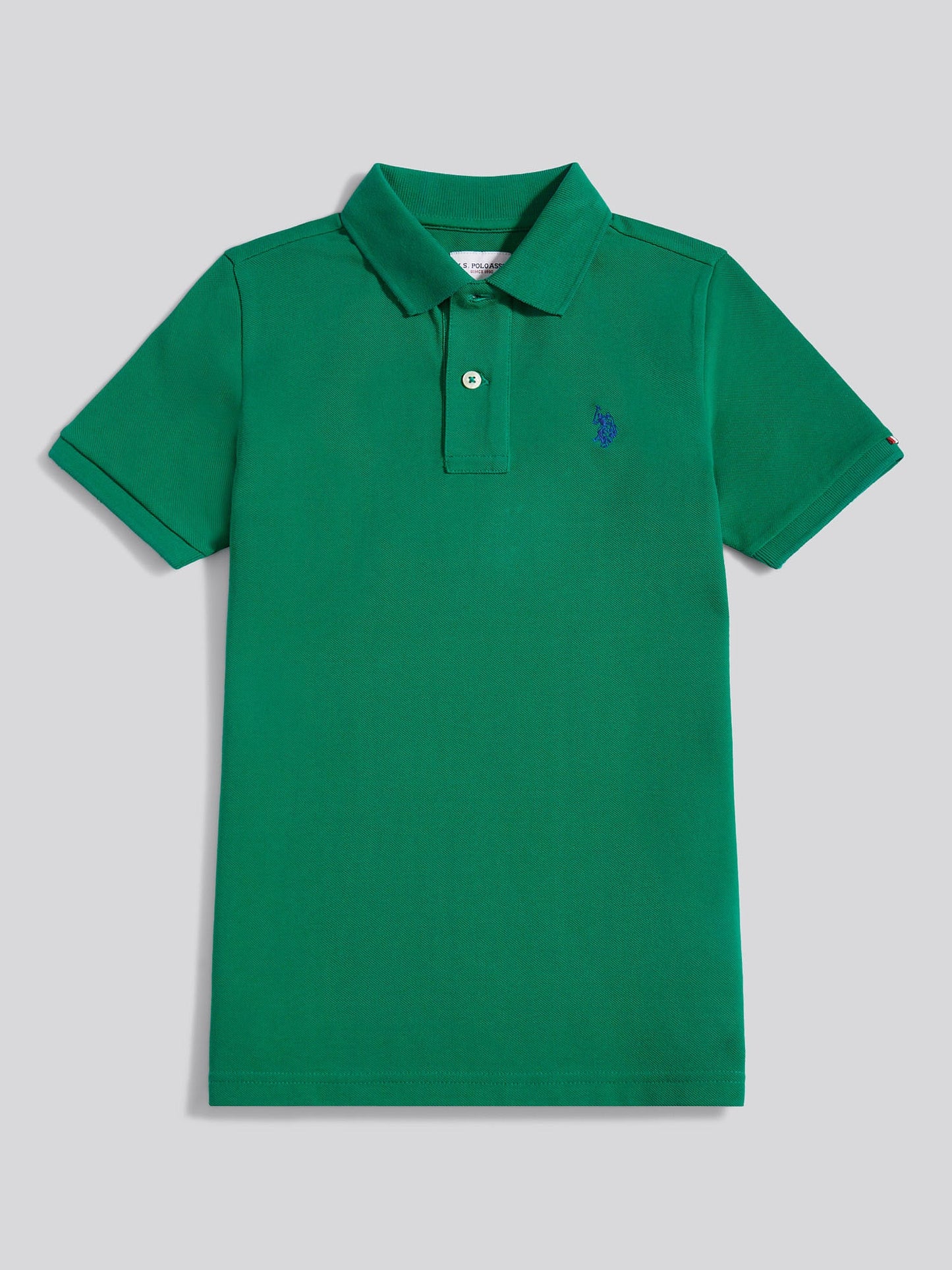 Boys Double Horsemen Polo Shirt Lush Meadow