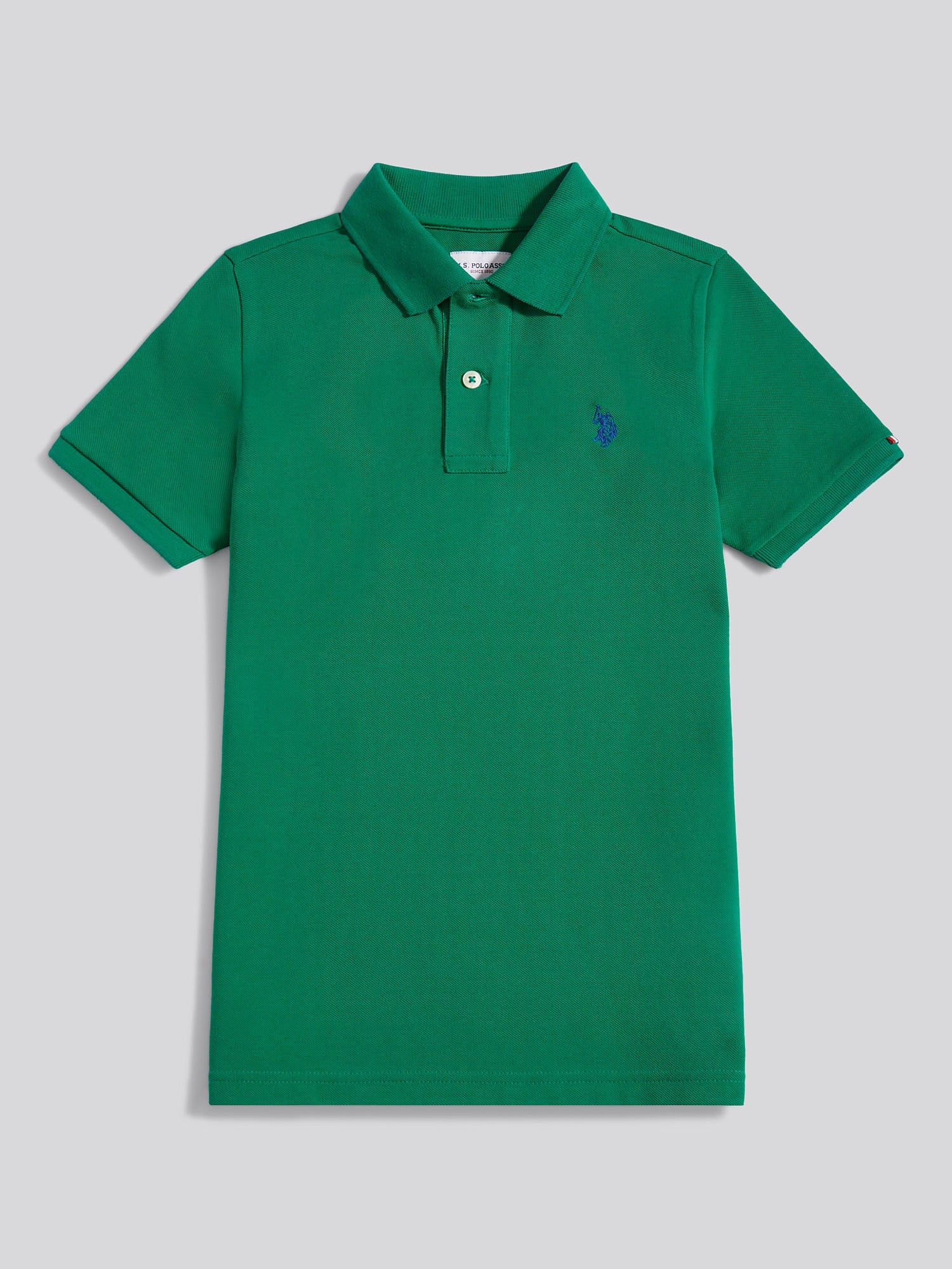 Boys Double Horsemen Polo Shirt Lush Meadow