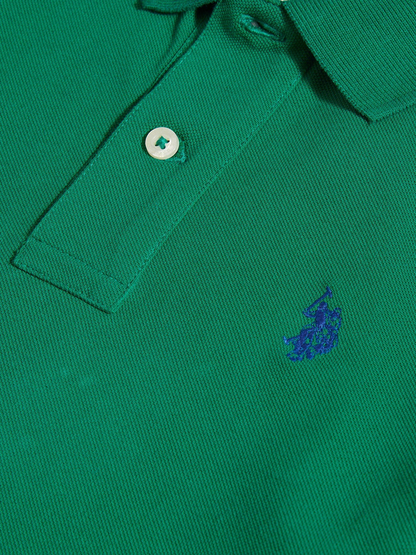 Boys Double Horsemen Polo Shirt Lush Meadow