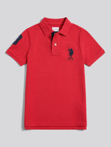 Boys Player 3 Polo Shirt Haute Red