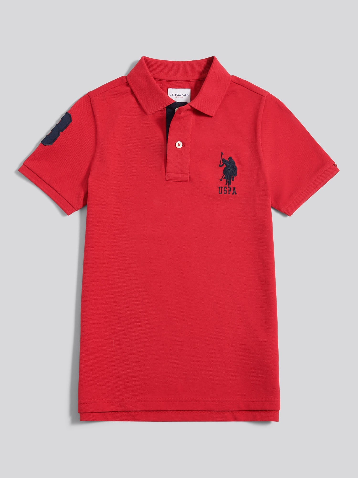 Boys Player 3 Polo Shirt Haute Red
