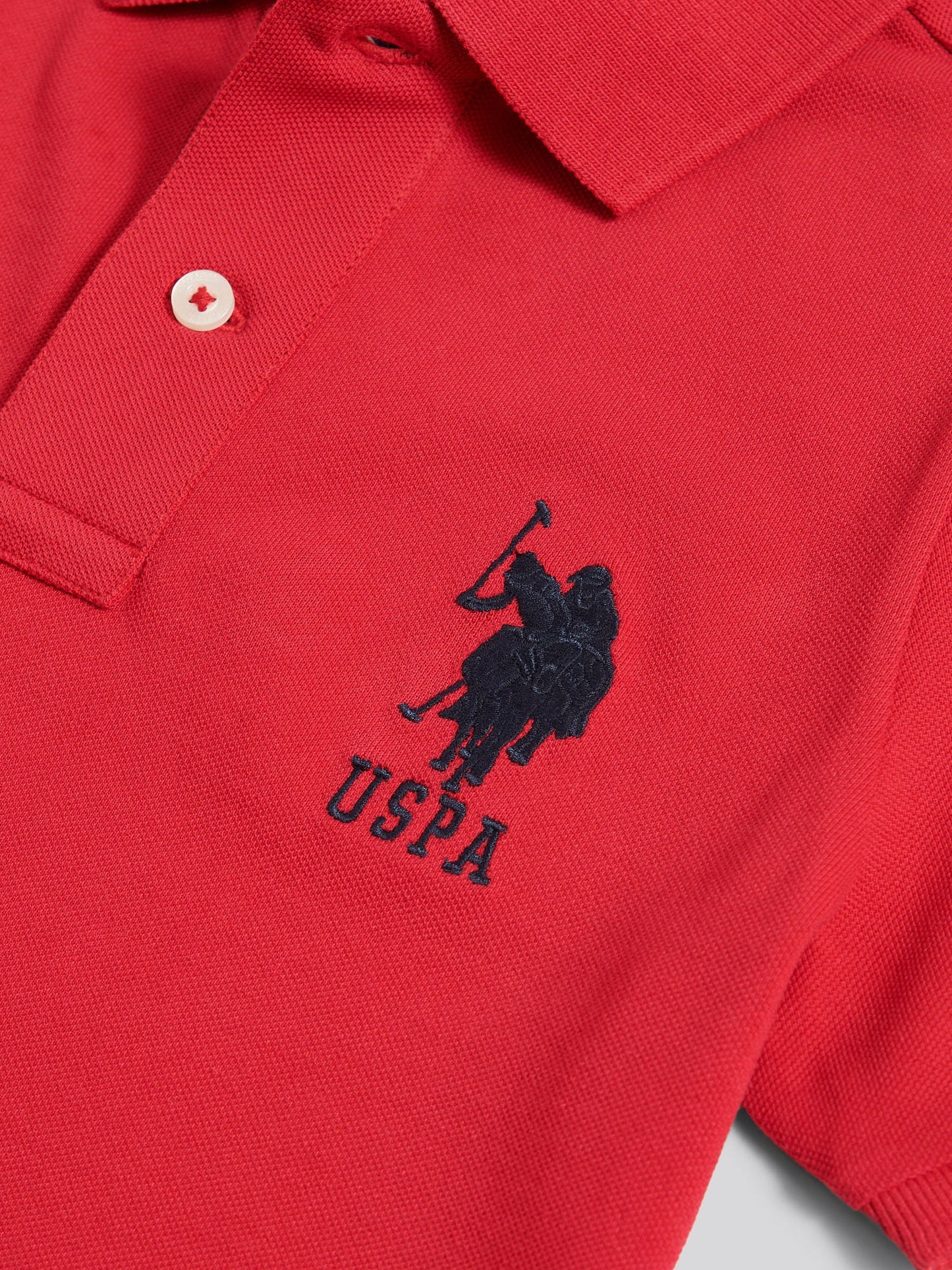 Boys Player 3 Polo Shirt Haute Red