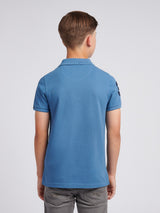Boys Player 3 Polo Shirt Blue Horizon