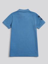 Boys Player 3 Polo Shirt Blue Horizon