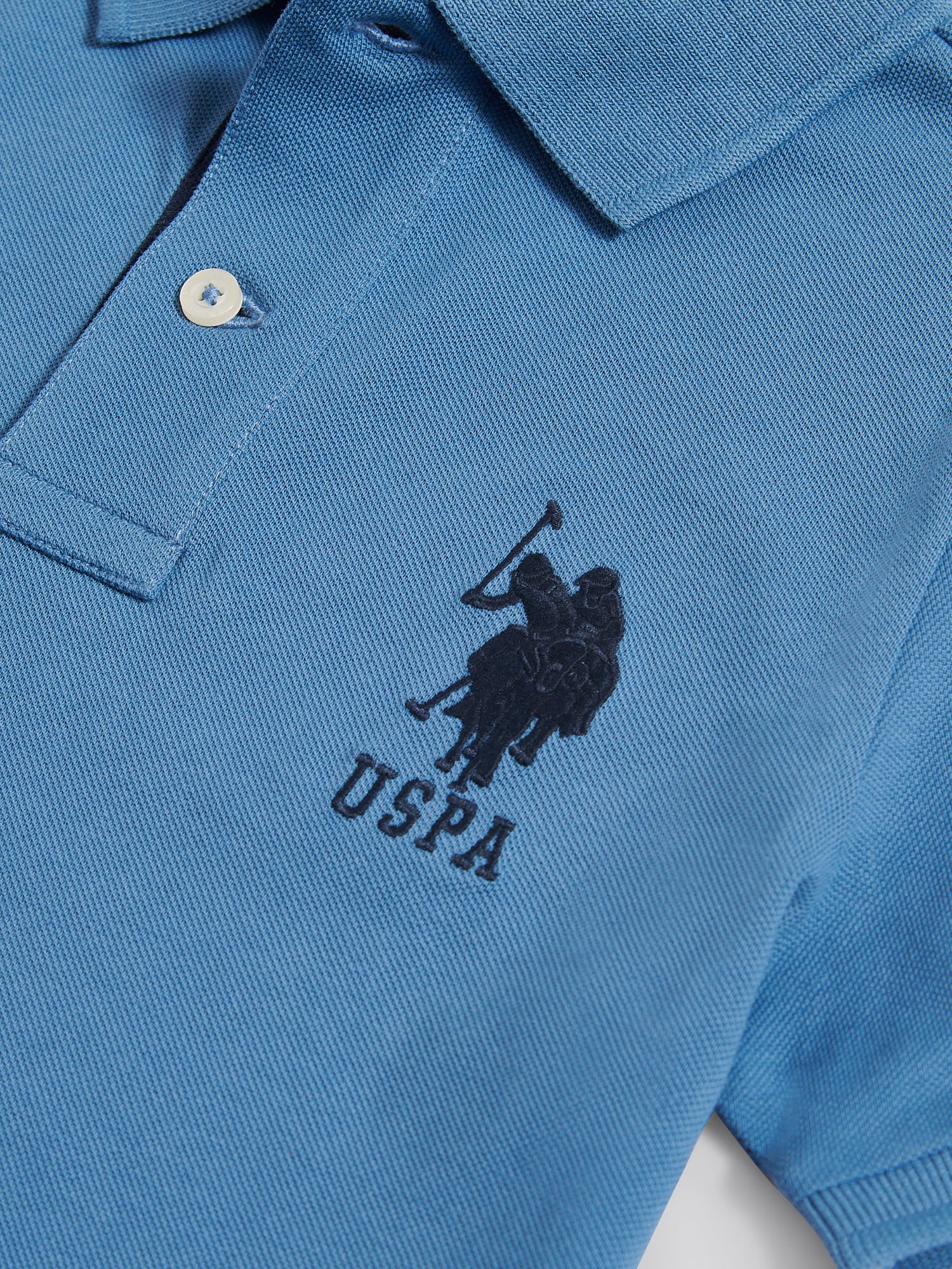 Boys Player 3 Polo Shirt Blue Horizon