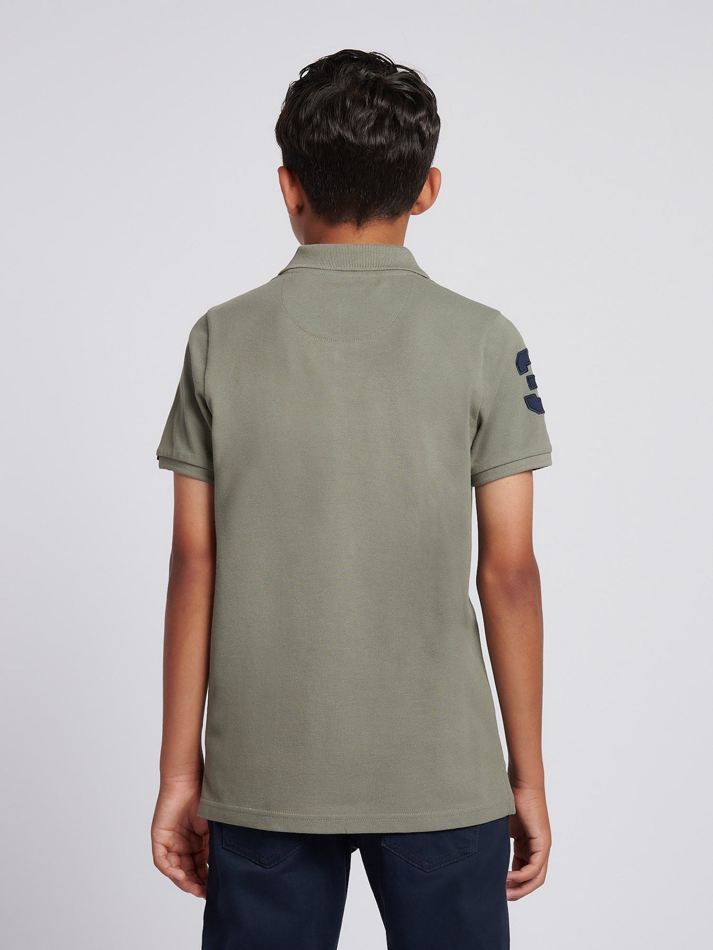 Boys Player 3 Polo Shirt Mulled Basil