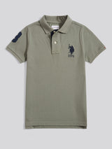 Boys Player 3 Polo Shirt Mulled Basil