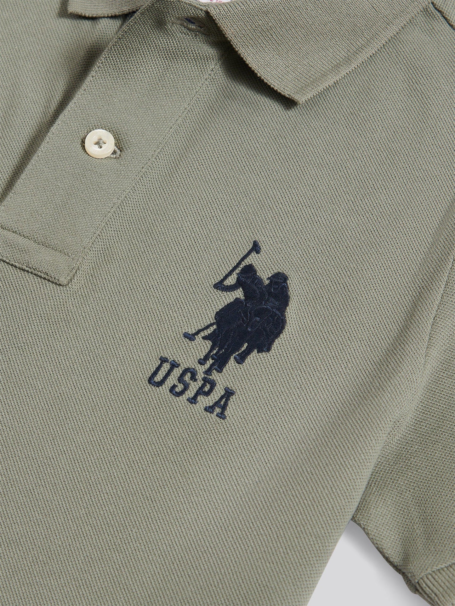 Boys Player 3 Polo Shirt Mulled Basil
