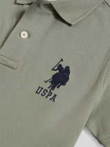 Boys Player 3 Polo Shirt Mulled Basil