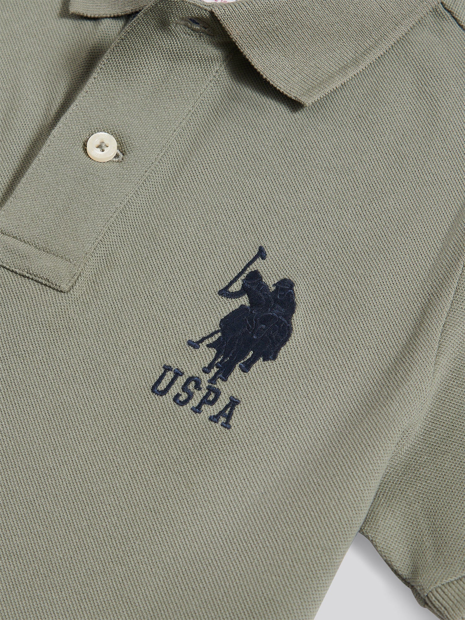 Boys Player 3 Polo Shirt Mulled Basil