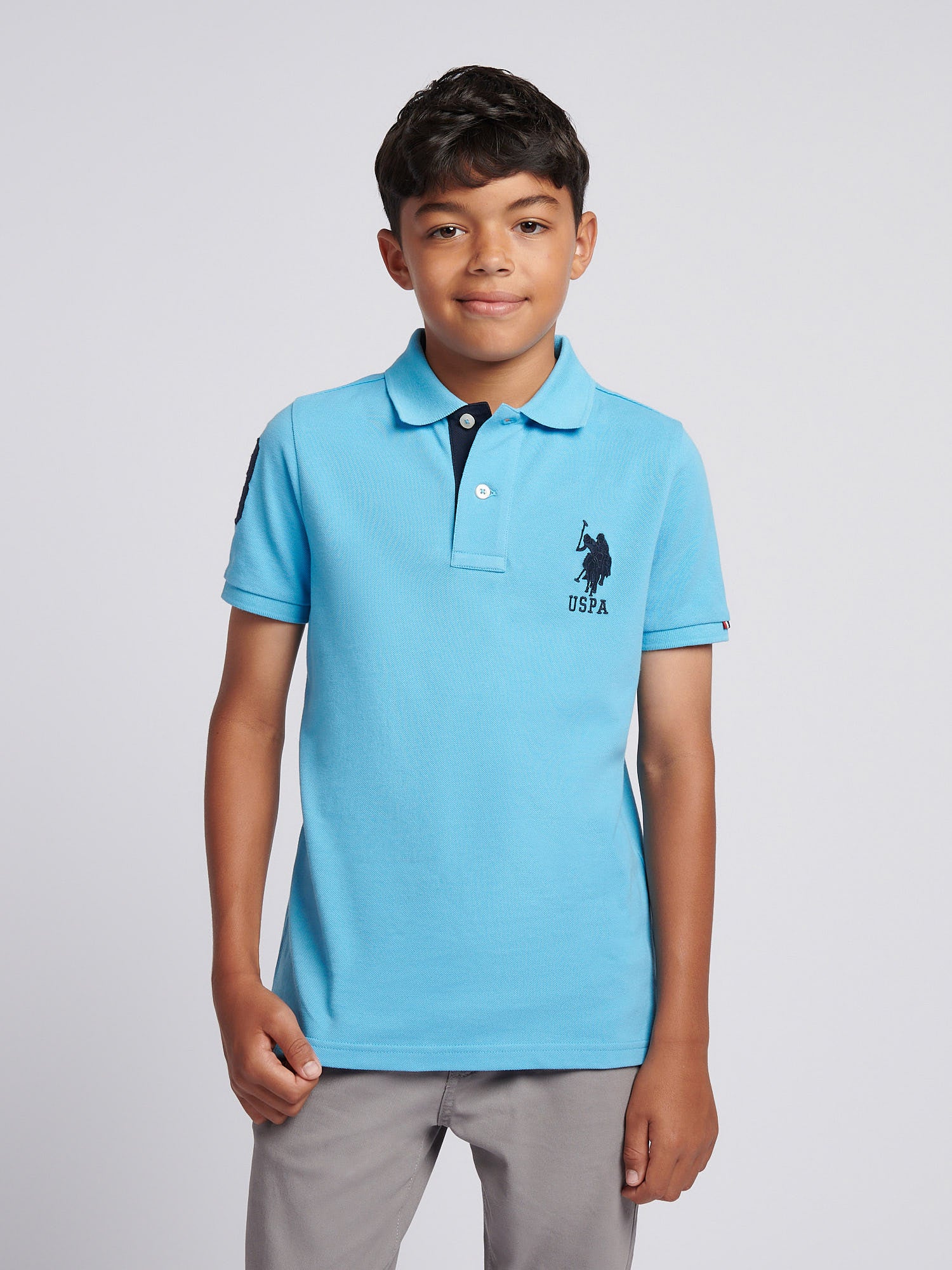 Boys Player 3 Polo Shirt Heritage Blue