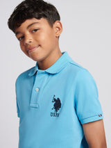 Boys Player 3 Polo Shirt Heritage Blue