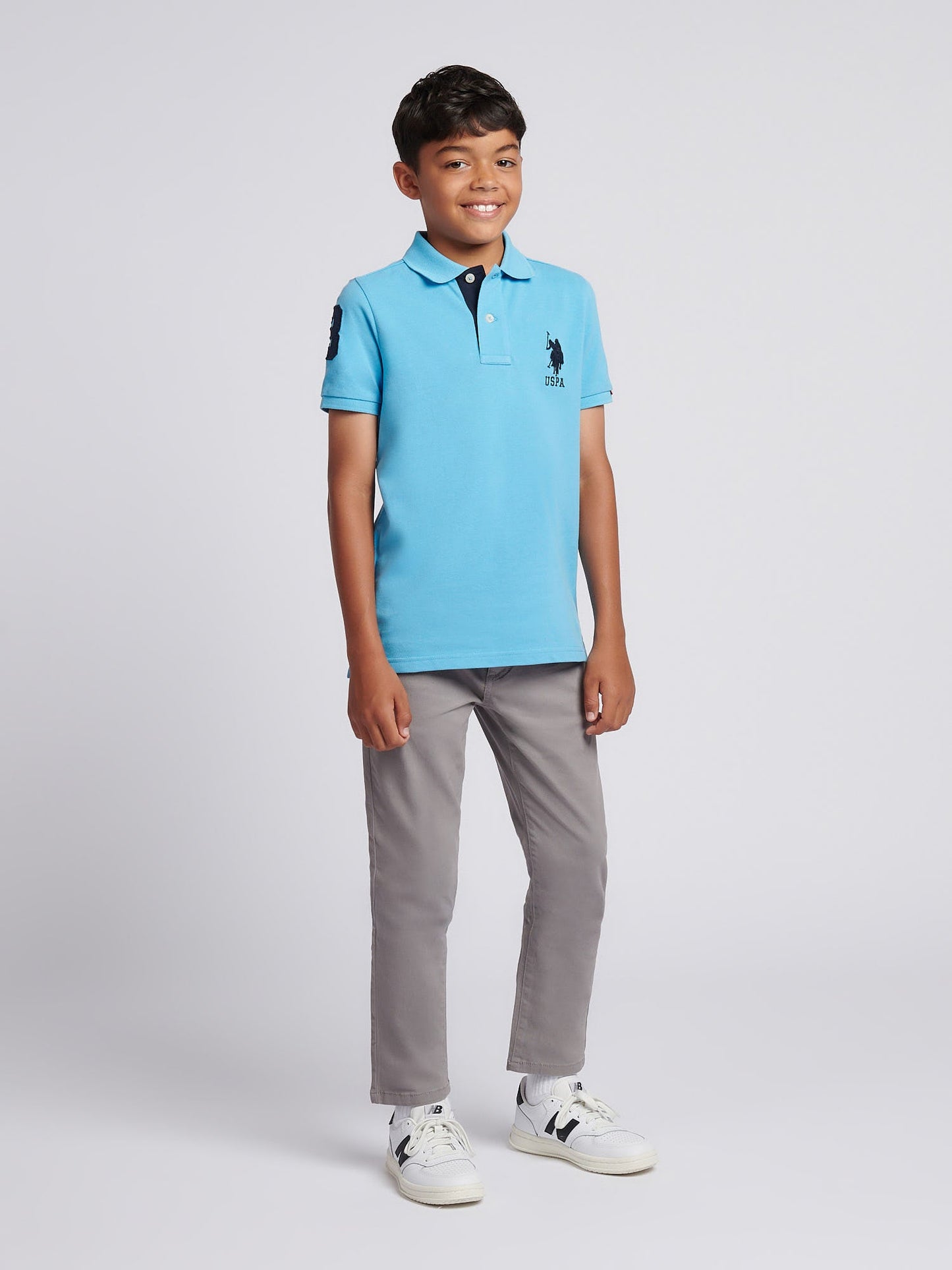 Boys Player 3 Polo Shirt Heritage Blue