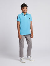 Boys Player 3 Polo Shirt Heritage Blue