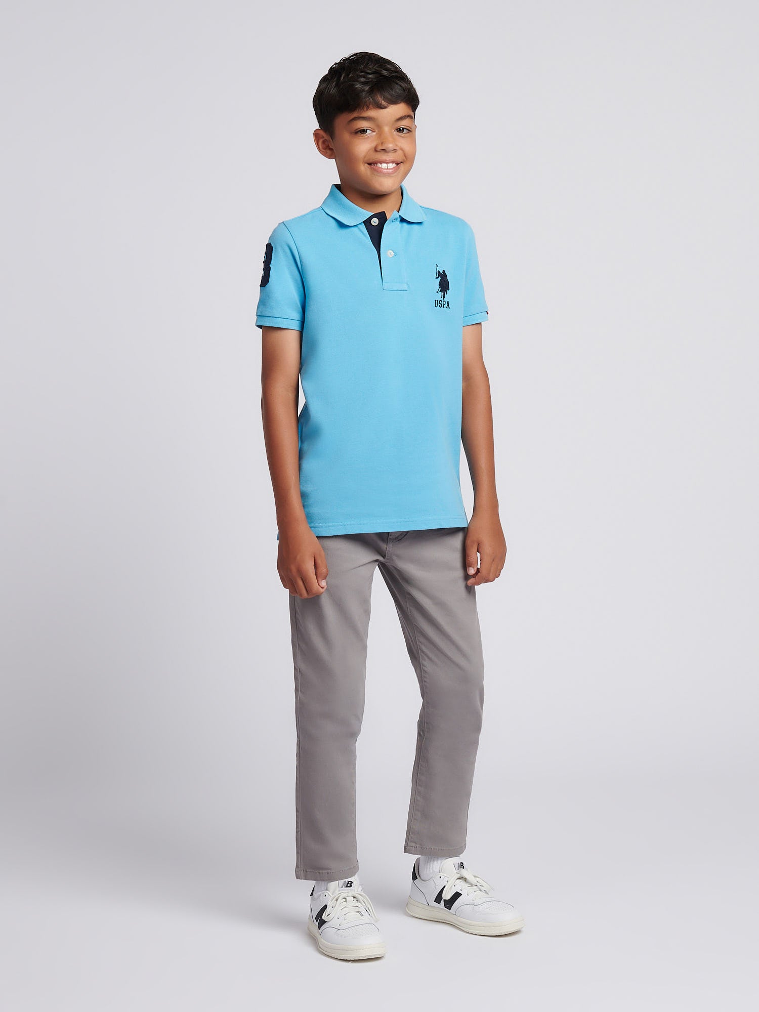 Boys Player 3 Polo Shirt Heritage Blue