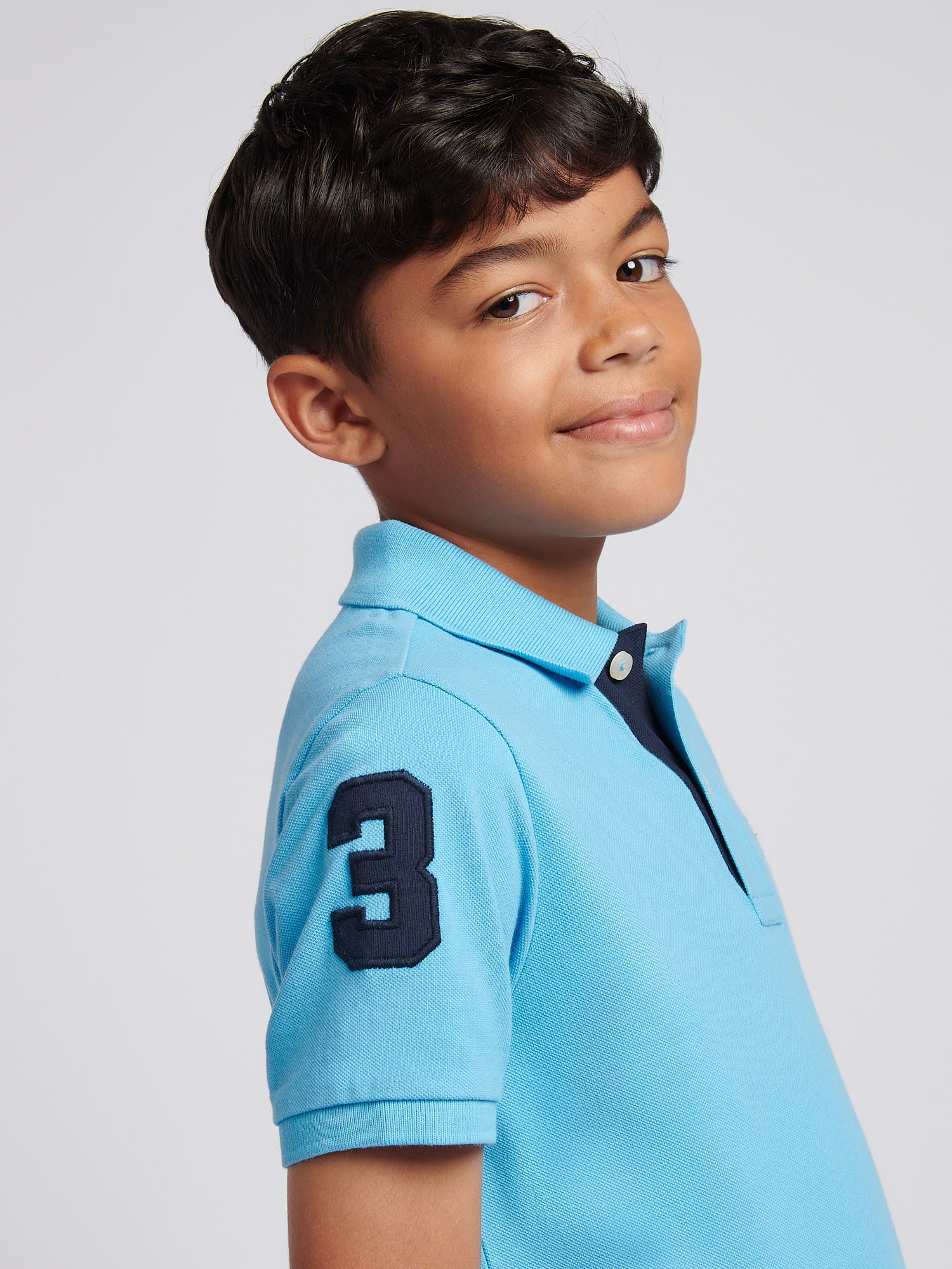 Boys Player 3 Polo Shirt Heritage Blue