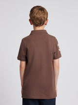Boys Player 3 Polo Shirt Chocolate Martini
