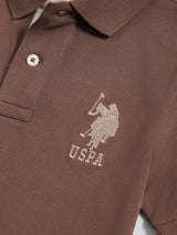 Boys Player 3 Polo Shirt Chocolate Martini