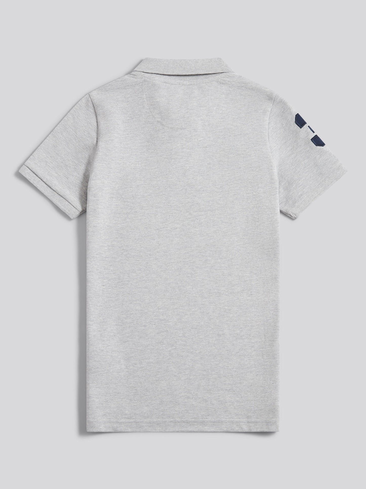 Boys Player 3 Polo Shirt Mid Grey Marl