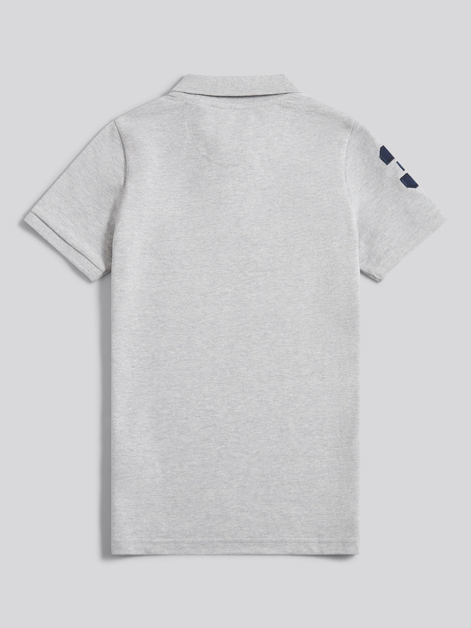 Boys Player 3 Polo Shirt Mid Grey Marl