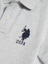 Boys Player 3 Polo Shirt Mid Grey Marl