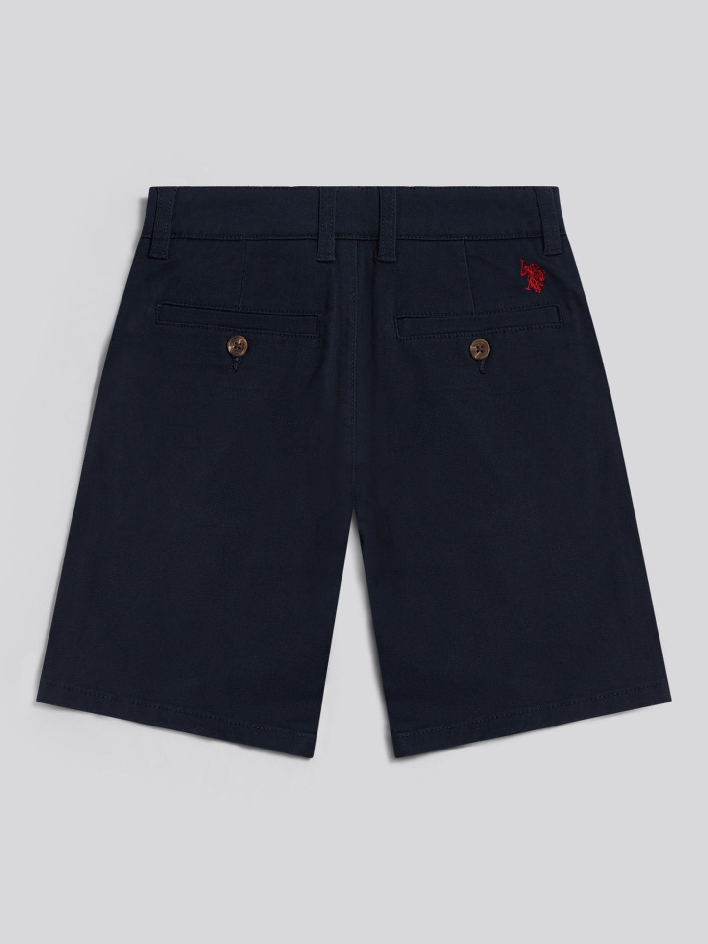 Boys Classic Chino Short Dark Sapphire Navy / Haute Red DHM