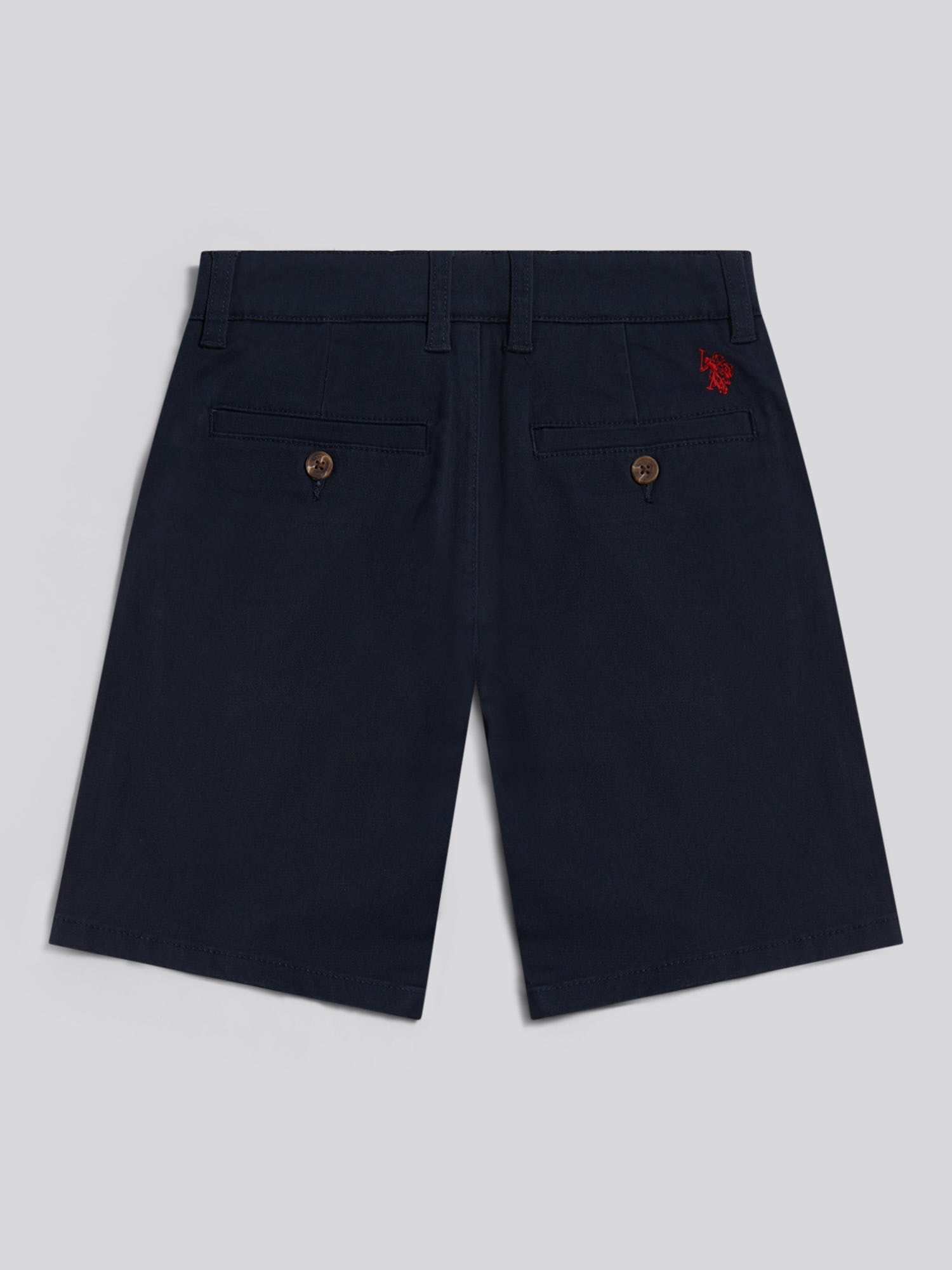 Boys Classic Chino Short Dark Sapphire Navy / Haute Red DHM