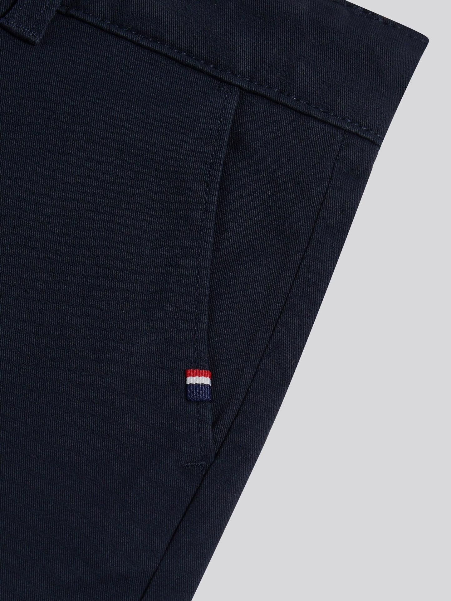 Boys Classic Chino Short Dark Sapphire Navy / Haute Red DHM