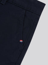 Boys Classic Chino Short Dark Sapphire Navy / Haute Red DHM