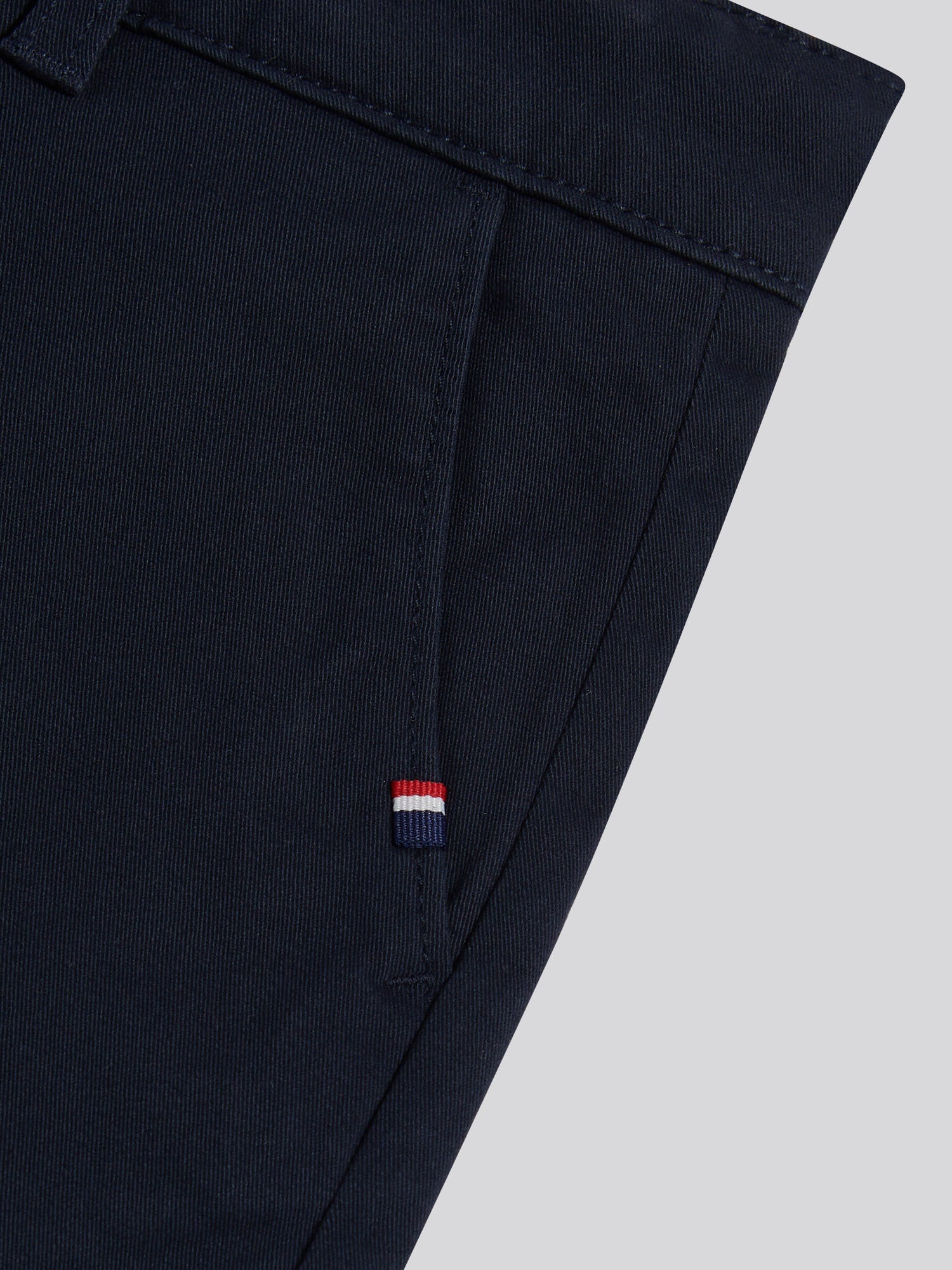 Boys Classic Chino Short Dark Sapphire Navy / Haute Red DHM