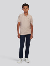 Boys Classic Chino in Dark Sapphire Navy / Haute Red DHM
