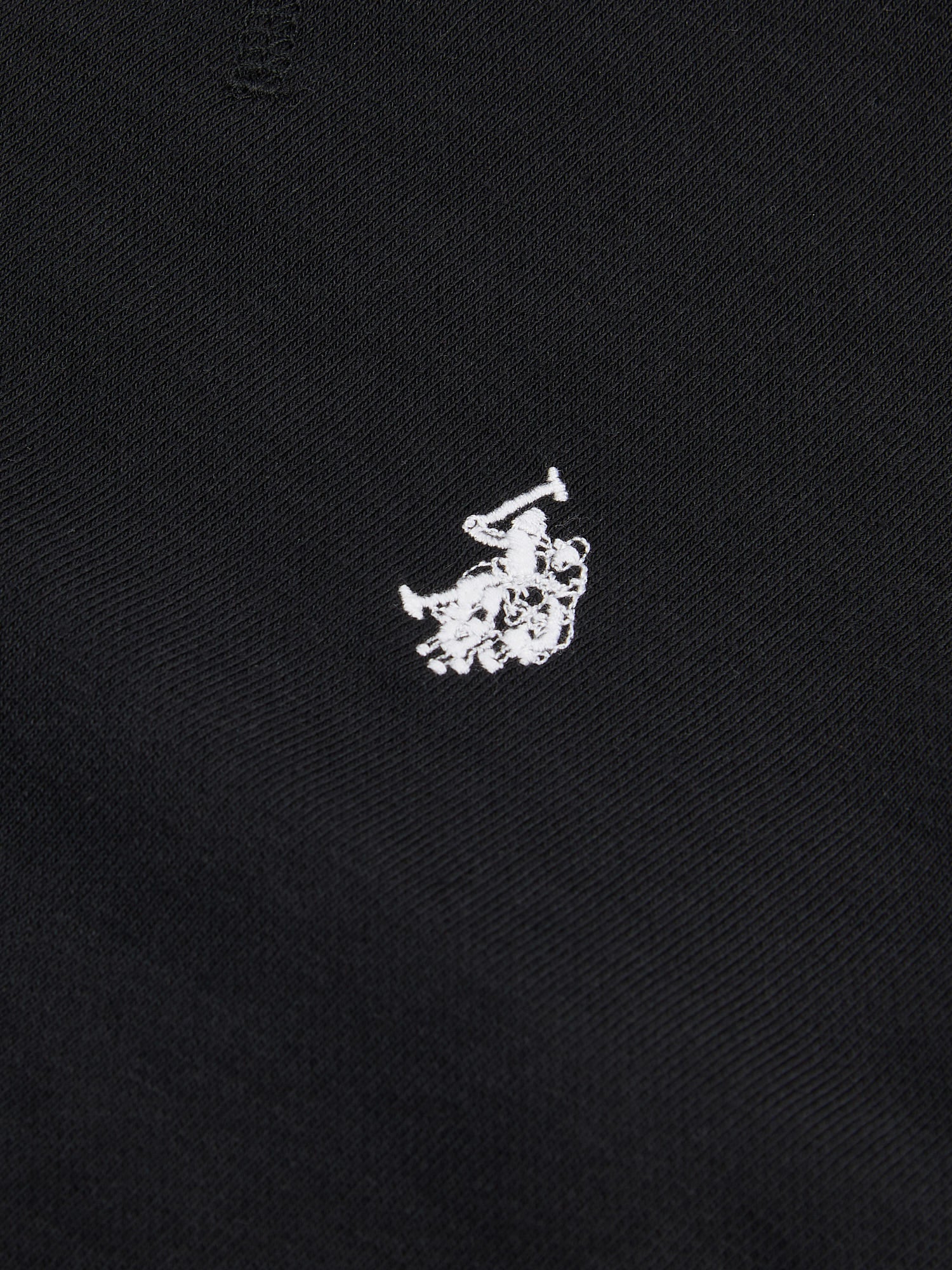 Boys Double Horsemen Crew in Black Bright White DHM