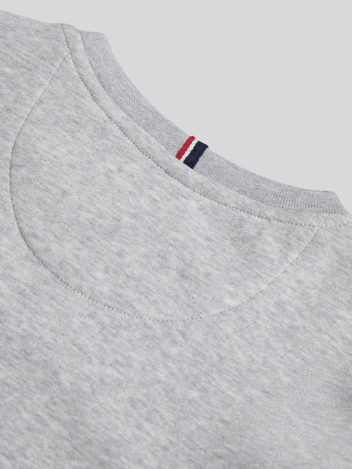 Boys Double Horsemen Crew in Mid Grey Marl