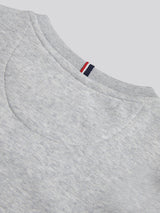 Boys Double Horsemen Crew in Mid Grey Marl