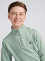 Boys Double Horsemen _ Zip Iceberg Green