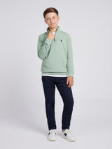 Boys Double Horsemen _ Zip Iceberg Green